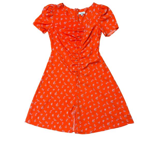 Love, Whit by Whitney Port Red Printed Dress - Size Medium - Picture 7 of 7